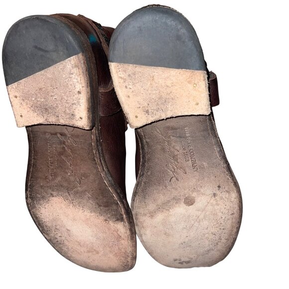 Fyre Womens Boots Size 9 Brown Phillip Harness Studded Ankle Leather Casual - Picture 13 of 15